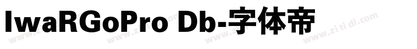 IwaRGoPro Db字体转换